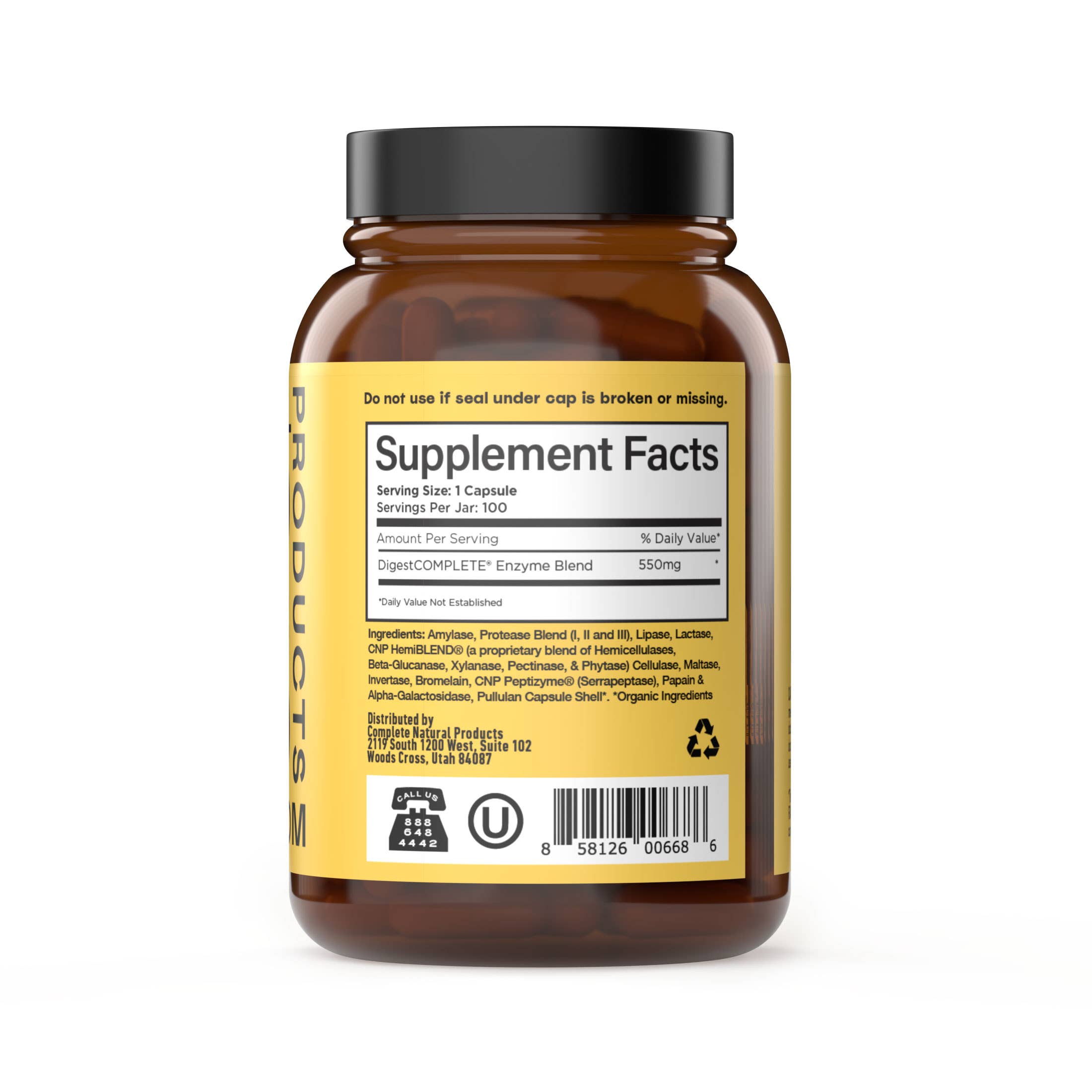 Complete Natural Products - Wholesale Oral Supplement/Vitamin - Digestive Enzymes Capsules2