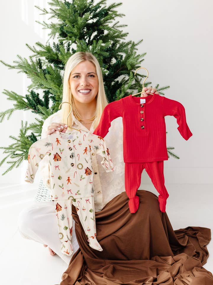Lou Lou & Company - Wholesale Sleepwear Set - Kids - Sterling Ribbed Top + Bottoms
