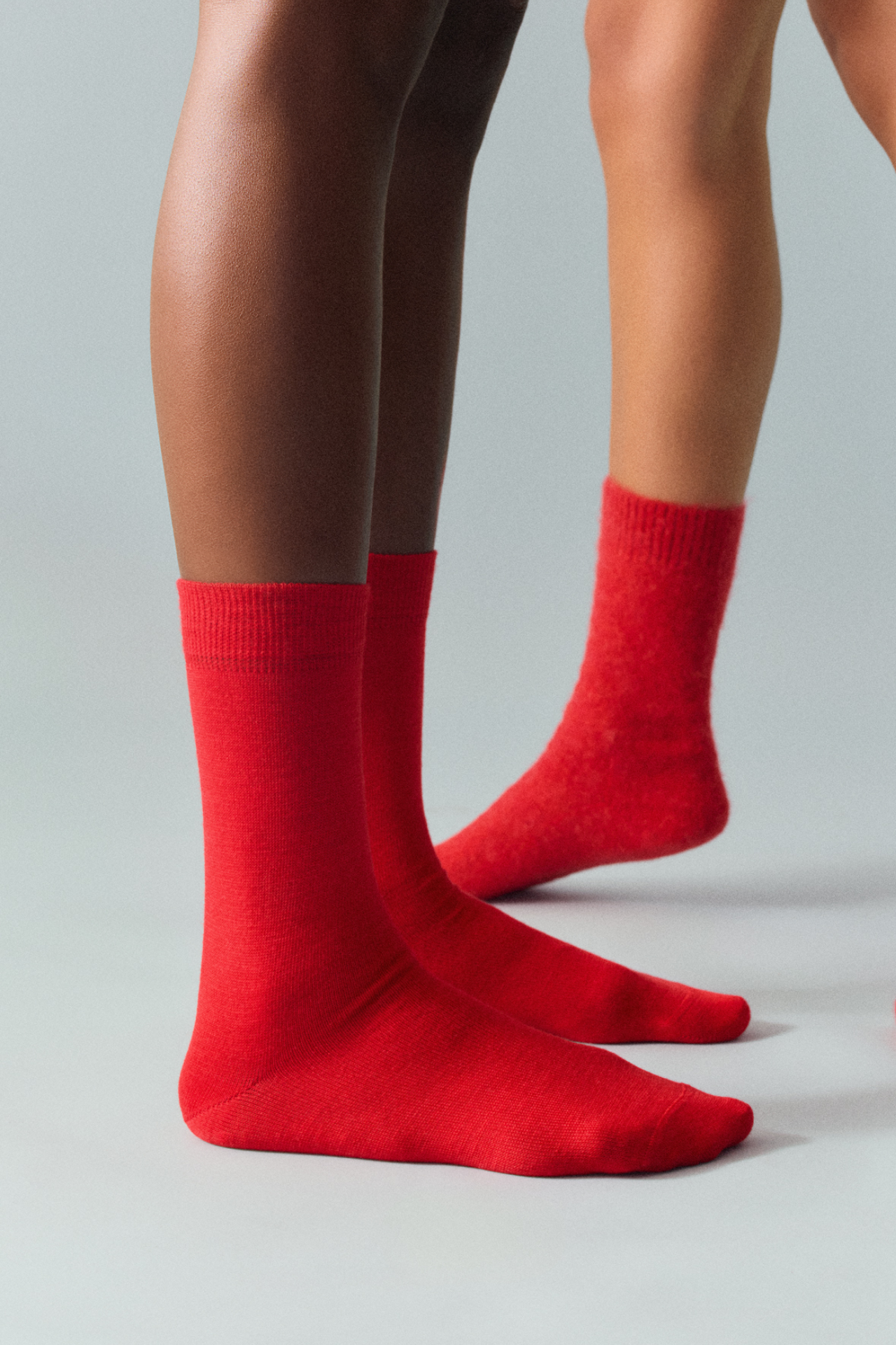 Postbox Red Merino Socks for wholesale on Faire1
