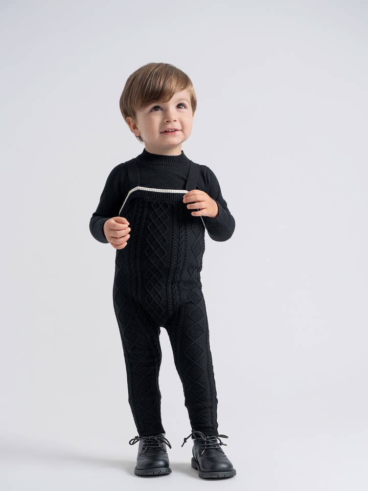 Conjunto de Macacão em Malha Canelada por atacado de Hush.Shop