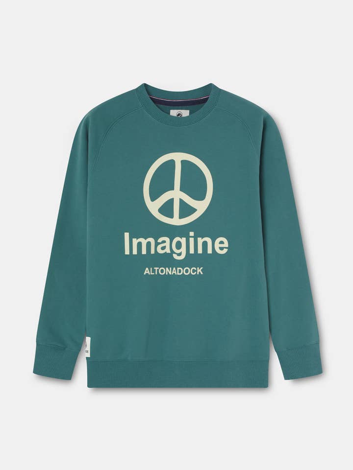 Imagine Teal Green Sweatshirt for wholesale by ALTONADOCK