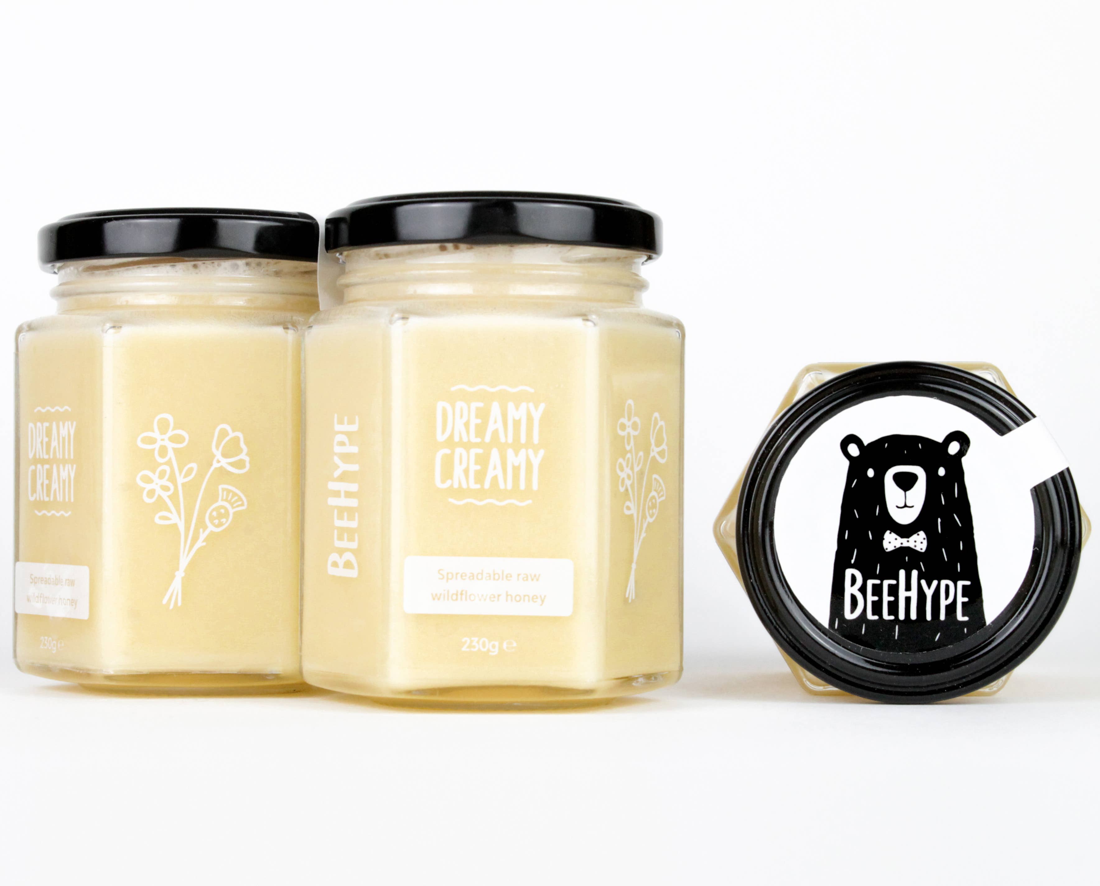 BeeHype – wholesale Honey – Dreamy Creamy - Raw Wildflower Blossom Honey | Hive To Jar1