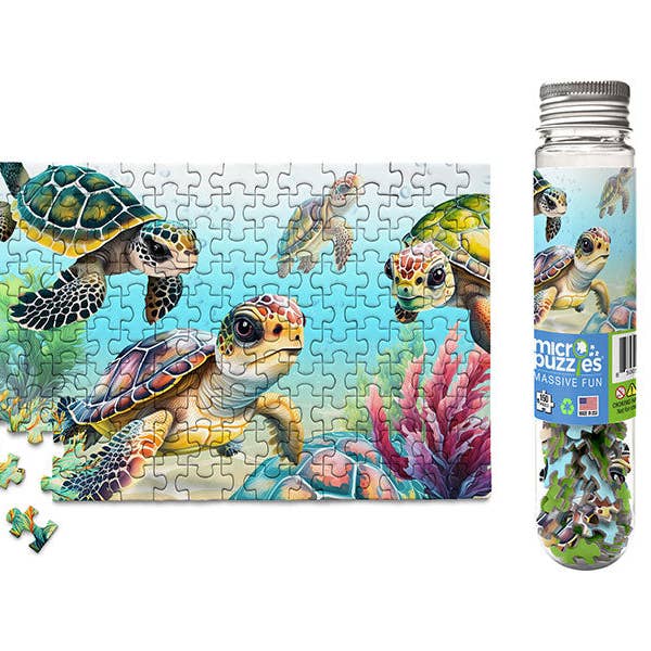 Micro Puzzles - Wholesale Puzzle - Adult - Flippin Awesome Sea Turtles - Marine Life