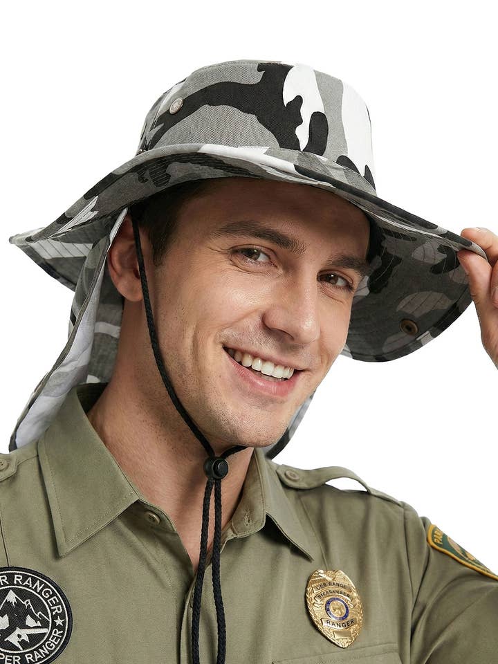 Sombrero Boonie con Protección Solar y Solapa para el Cuello de Camuflaje para venta al por mayor de Cap Zone