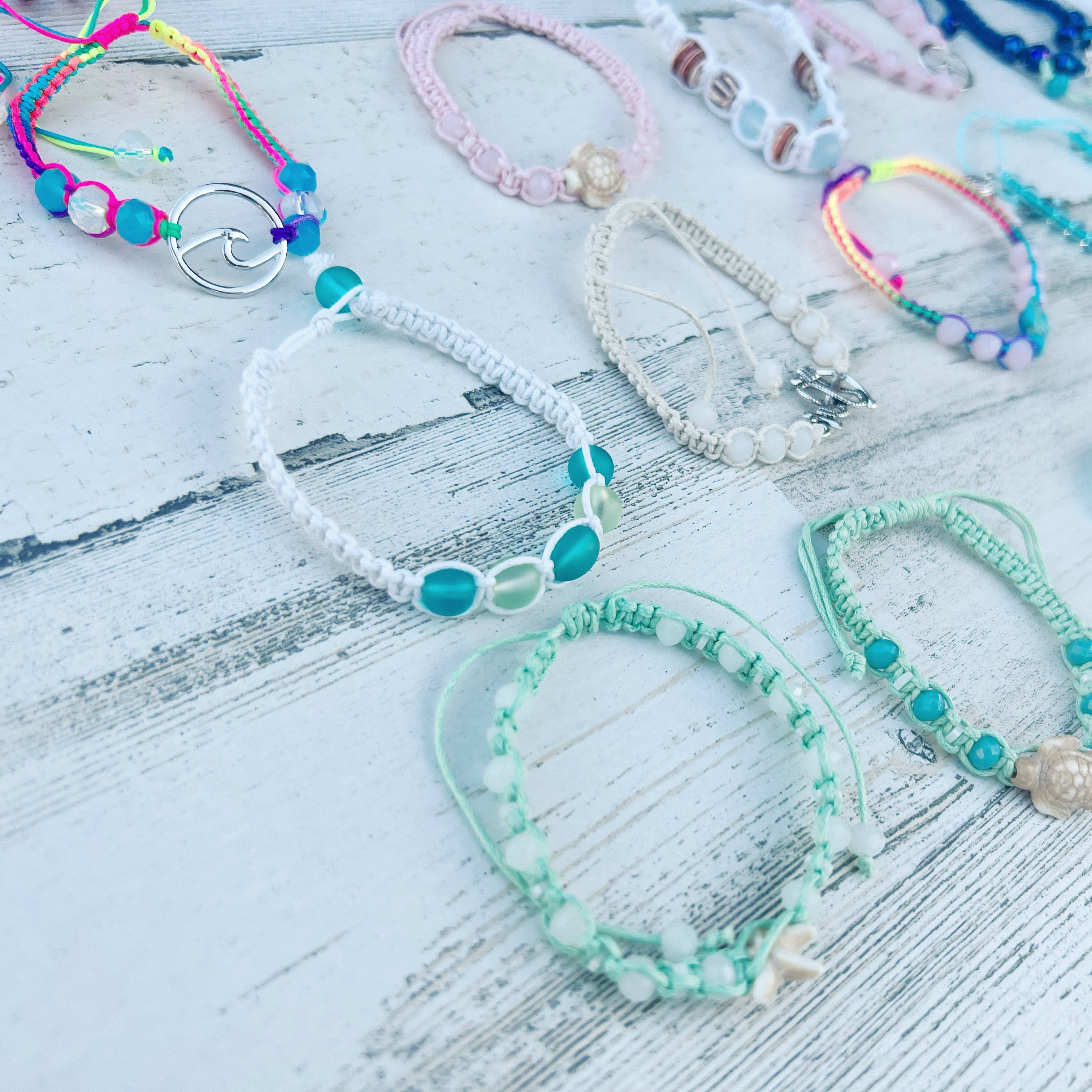 Gypsy Soul - Wholesale Beaded Bracelet - Sea Glass Bracelets With Display7