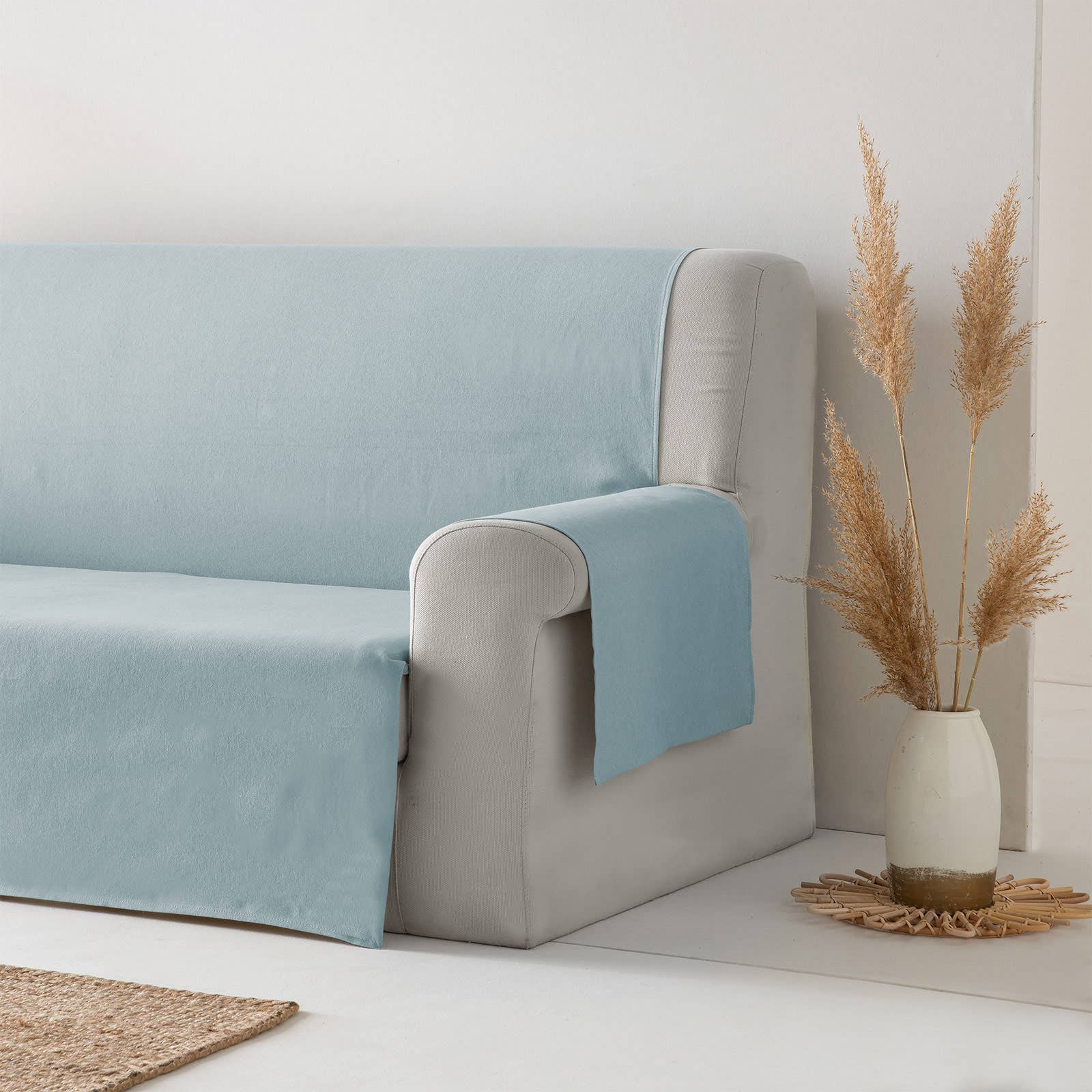 GAMUSI - Wholesale Chair/Sofa Slipcover - Smooth cotton plain sofa cover ALICANTE5