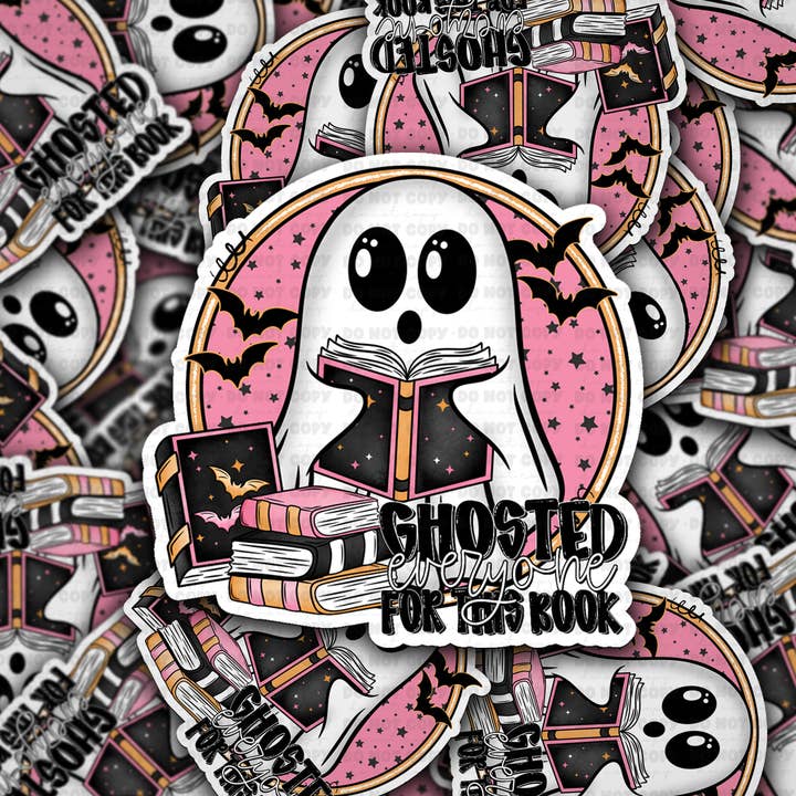 DC 2005 - Spökade för alla för den här boken Die Cut Sticker för wholesale av It's Transfer Time