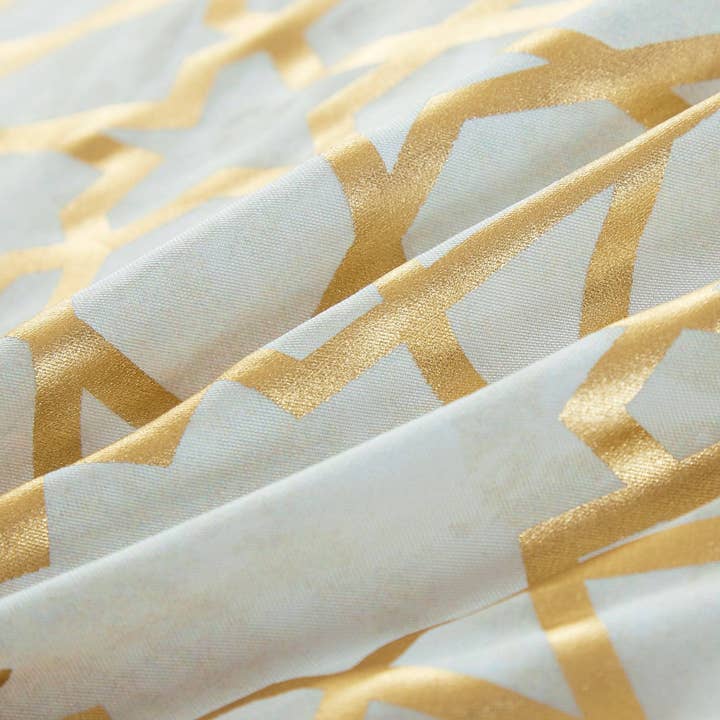 Linen Mart - Wholesale Bedding Set - Royal Gold Jacquard Comforter - 6 Piece Set4