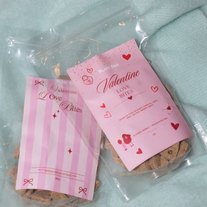 Valentine Dog Bites for wholesale by Plant Dog LLC
