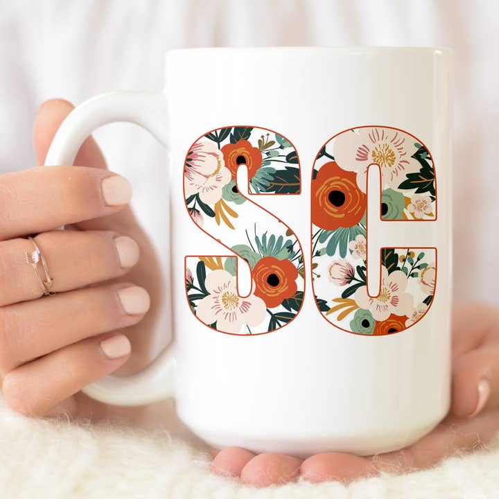 South Carolina Floral (mehrere Stile) Staaten Geschenk für den Großhandel von From Us To You Co. Handmade Goods