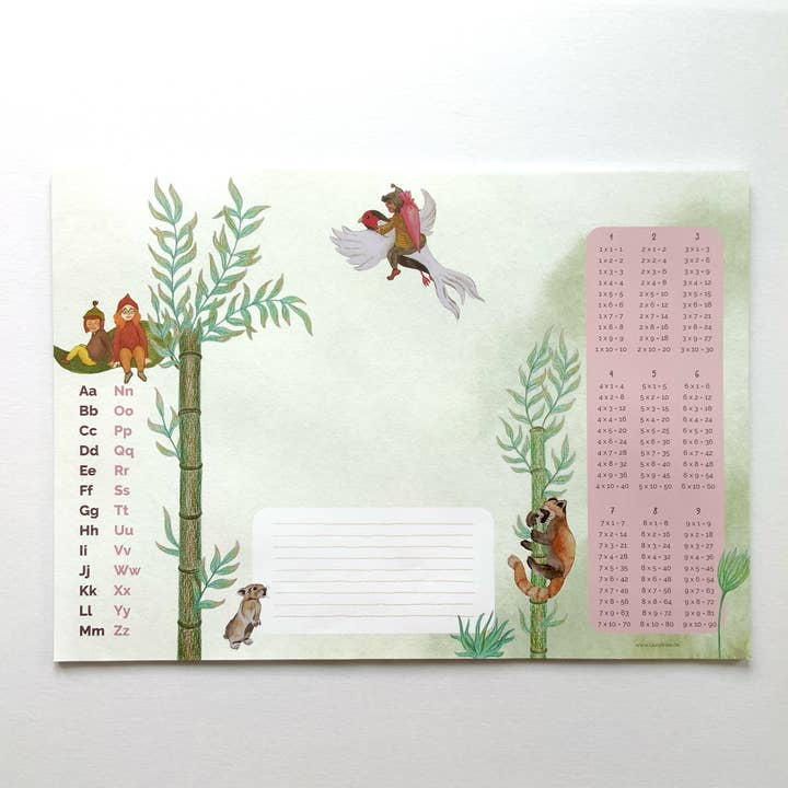 Sottomano in bambù gnomo A3 blocco incollato per la vendita all'ingrosso da parte di Laura&Lou