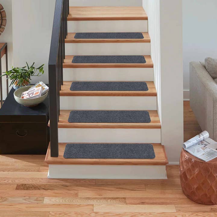 Hauteloom - Wholesale Runner Rug - Basic Stair Tread Rugs, Light Gray