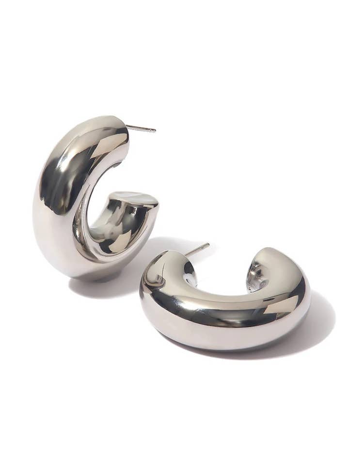 Silver Dani Hoops for wholesale by Hjane Jewels