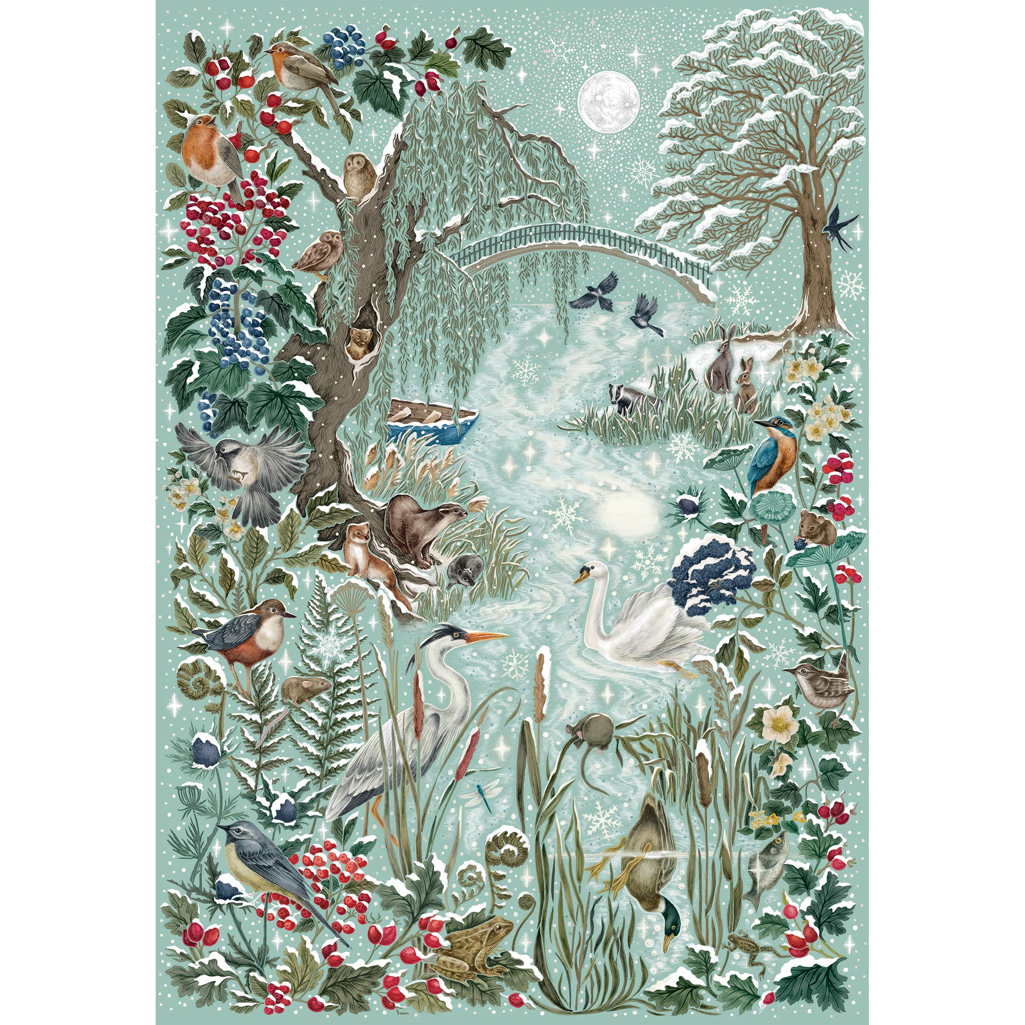 Gibsons Games Inc - Wholesale Puzzle - Adult - The Art File Frosted River 1000 Piece Puzzle1