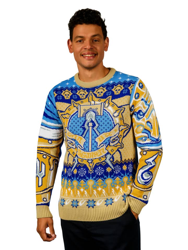 AAA Merchandise Limited - Vente Pull en maille – unisexe - Pull de Noël Warhammer 40,000 : Stormcast
