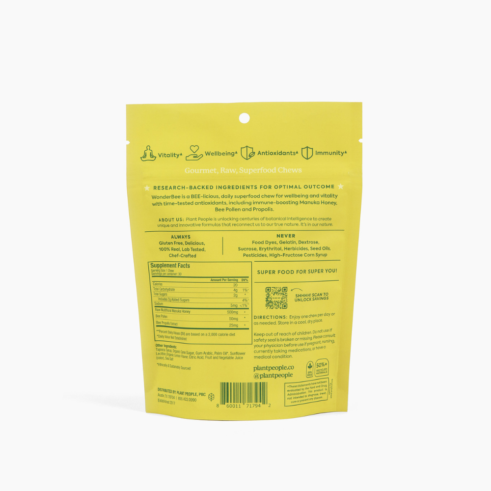 Plant People - Wholesale Oral Supplement/Vitamin - WonderBee Chews5