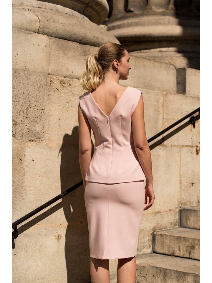 Attentif Paris - Venta al por mayor Blusa - Mujer - Top sin mangas con escote en V6