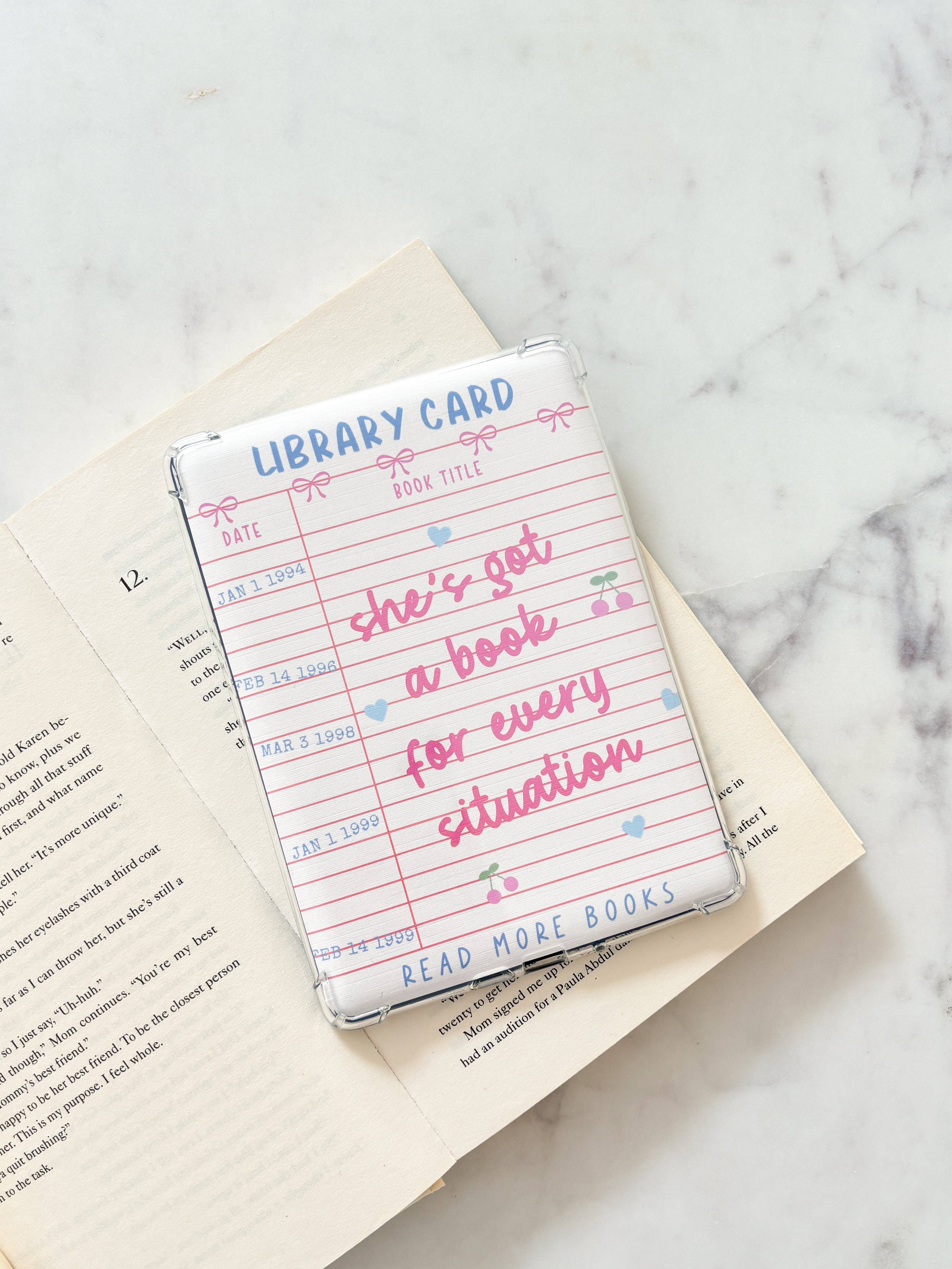 Fleurs on Sunday - Wholesale Book Cover - She's Got A Book For Every Situation Library Card Kindle Insert0