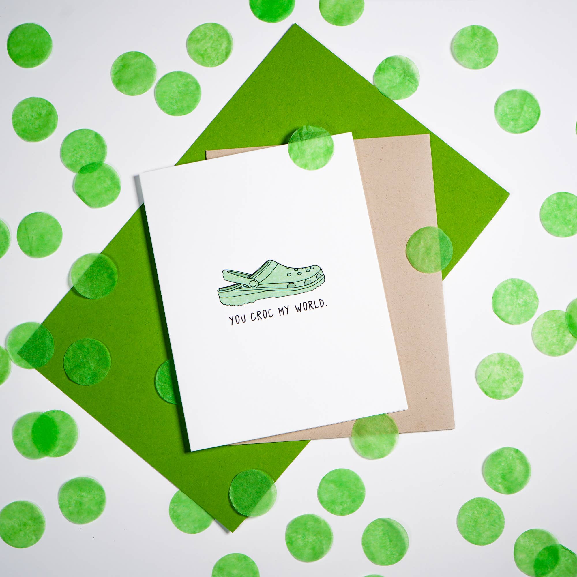 rockdoodles - Wholesale Valentine's Day Card - You Croc My World | Valentine's Day Card1