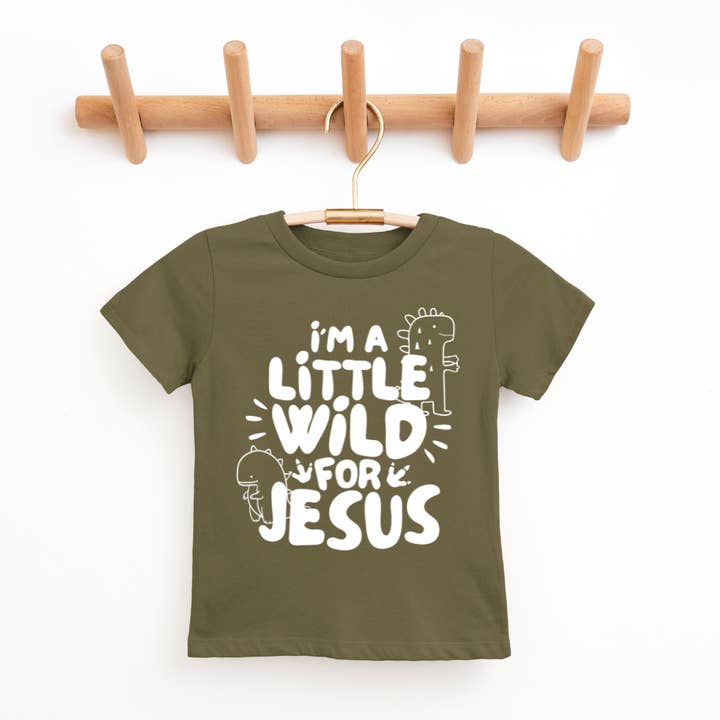 Tea Shirt Shoppe - Wholesale Screen Printed T-Shirt - Kids - I'm A Little Wild For Jesus Youth & Toddler Tee