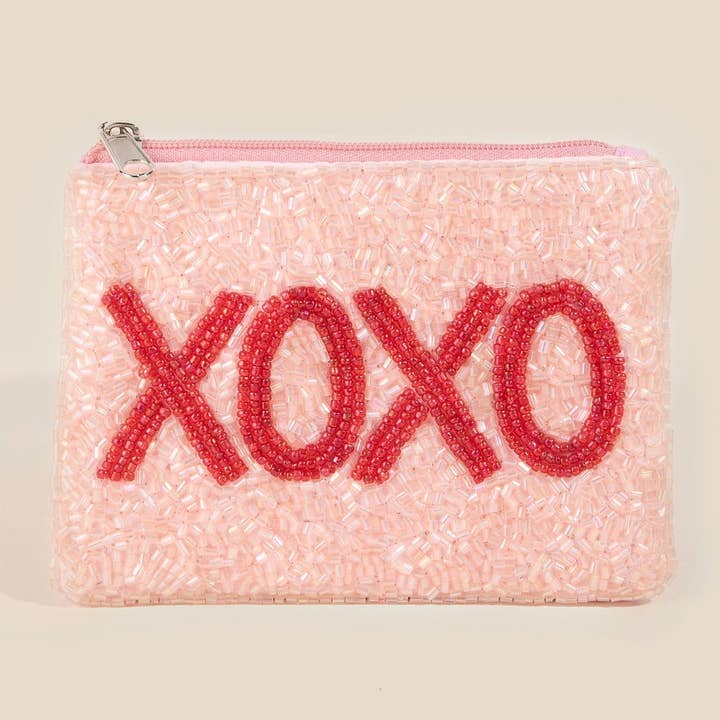 Seed Beaded Xoxo Coin Purse for wholesale by Anarchy Street