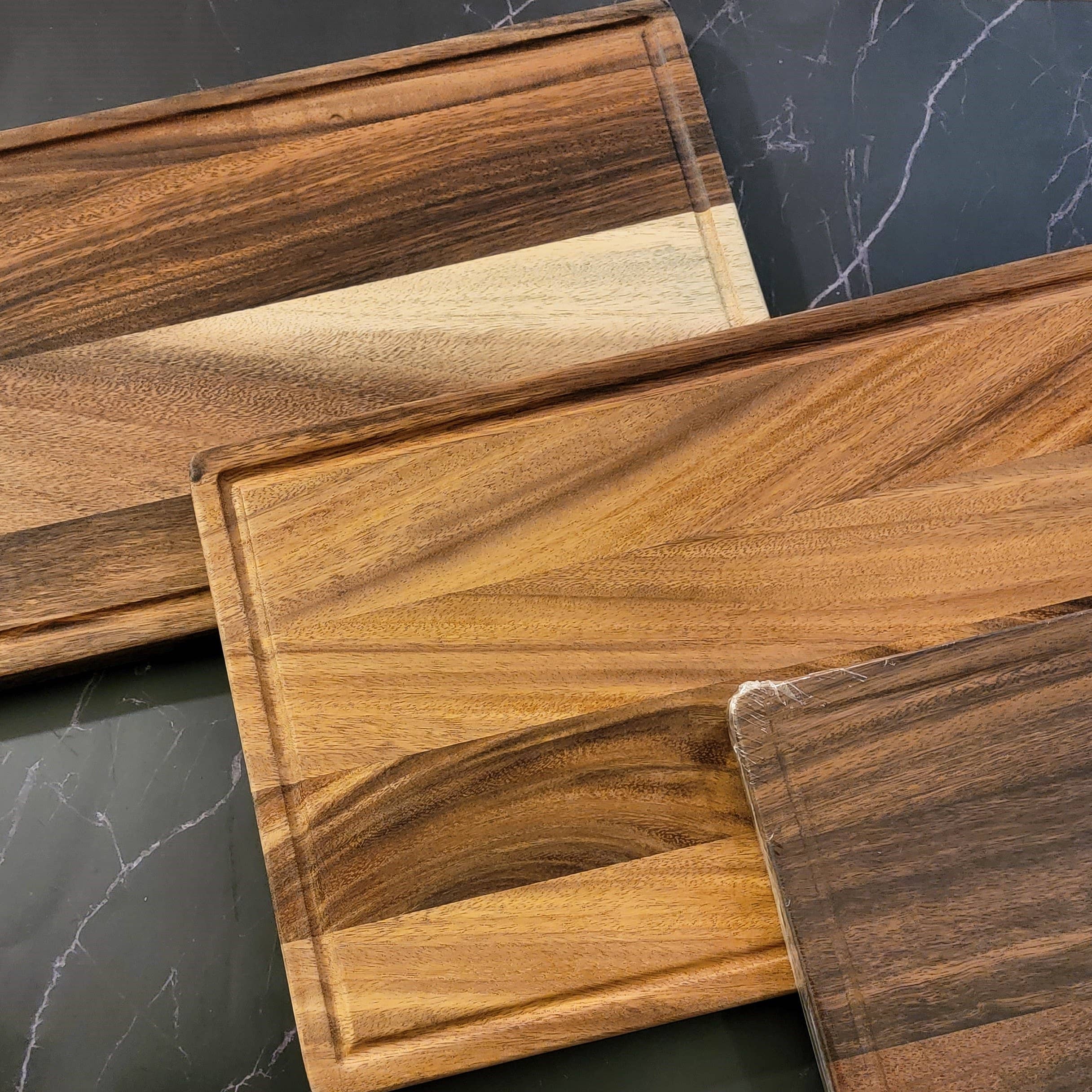 Karmic Creations - Vente Planche à découper - Planche à découper en noyer. Bloc de découpe de cuisine.4