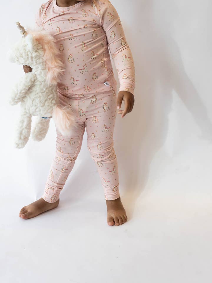 Pijama de unicornio de 2 piezas para venta al por mayor de House of Henry