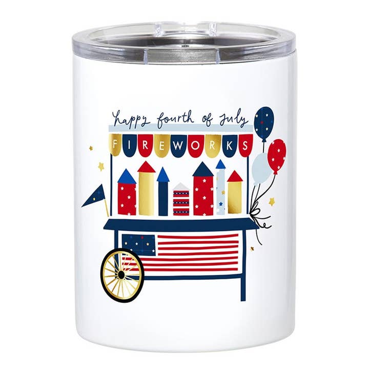 Stainless Steel Tumbler - Fireworks for wholesale by Slant Collections by Creative Brands