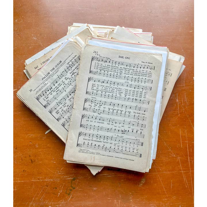 Moonbeam Mercantile - Wholesale Craft Supplies - Vintage Hymnal Sheet Music for Crafting & Weddings2