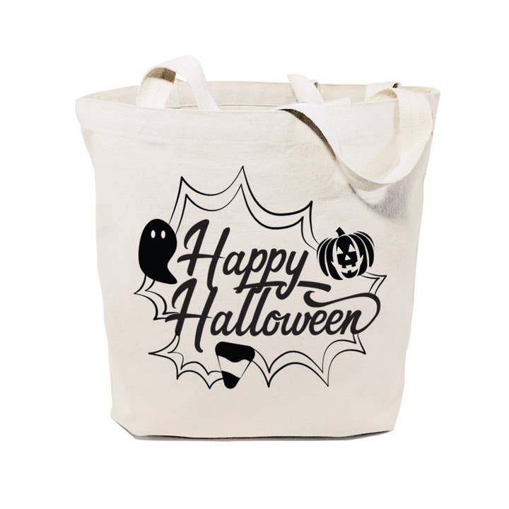 Happy Halloween Candy Sack for wholesale by The Cotton & Canvas Co.