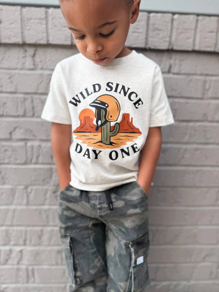 Wild Since Day One Tee for wholesale by Raising Brave