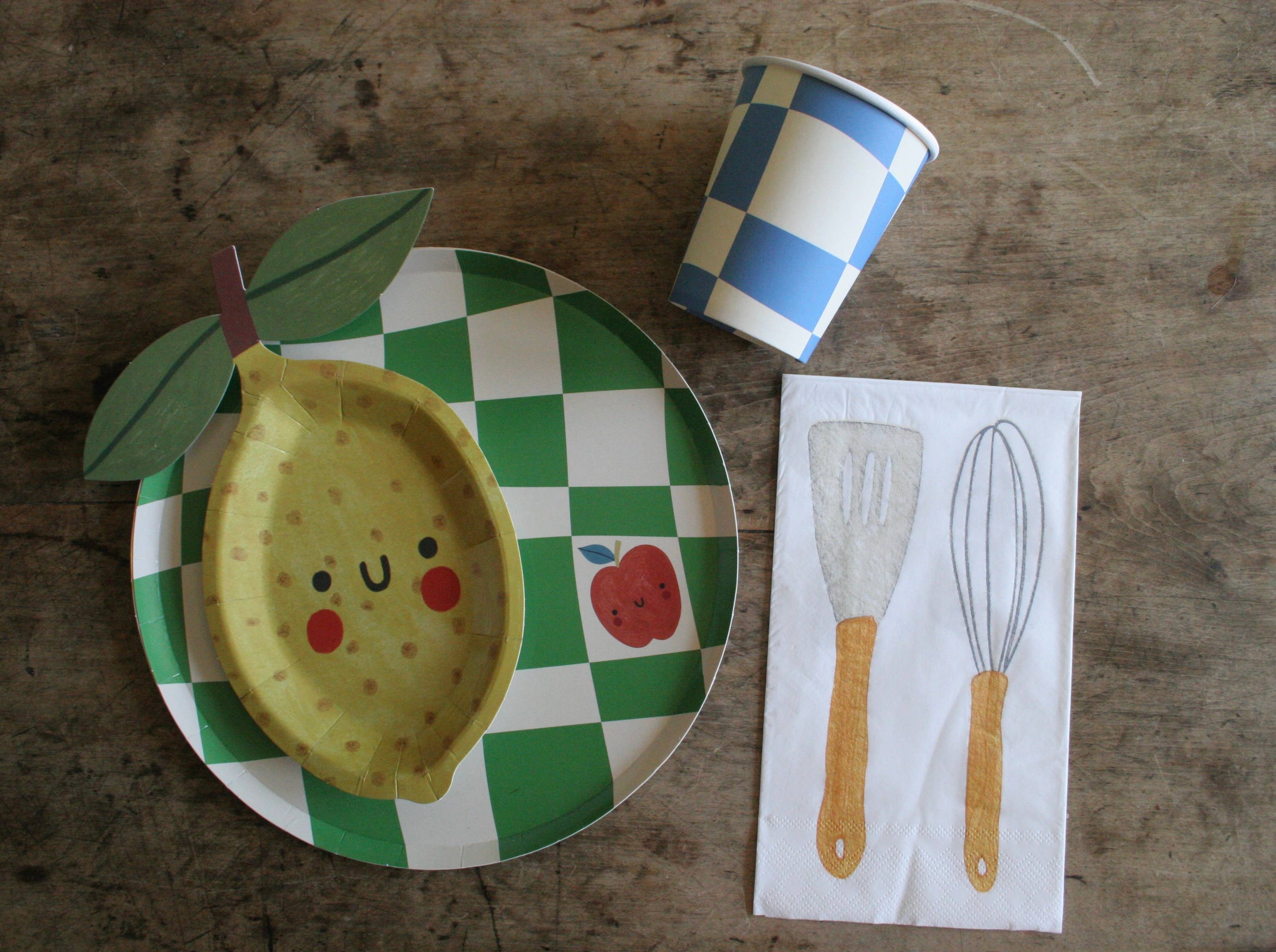 POP Party Supplies, LLC - Wholesale Disposable Plate - Checkered Dinner Paper Plates (x12) - Little Chef Collection9