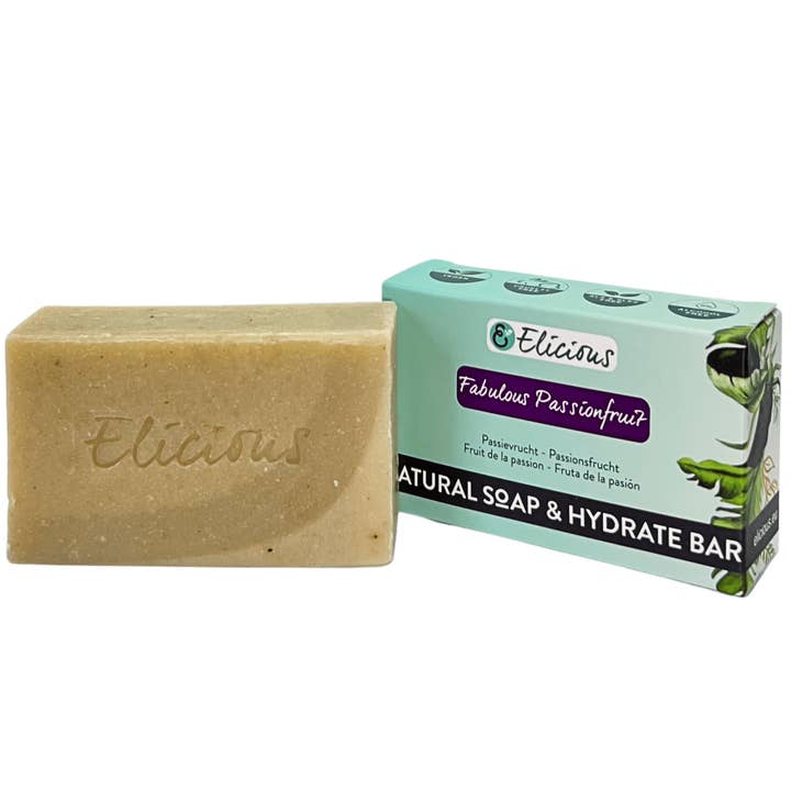 Elicious - Wholesale Bar Soap - Handgemaakte natuurlijke zeep Fabulous Passionfruit 100g