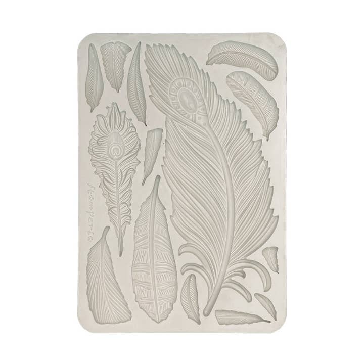Ninnys Napkins - Wholesale Craft Supplies - Stamperia Silicon Mould A5 - Masquerade Feathers0