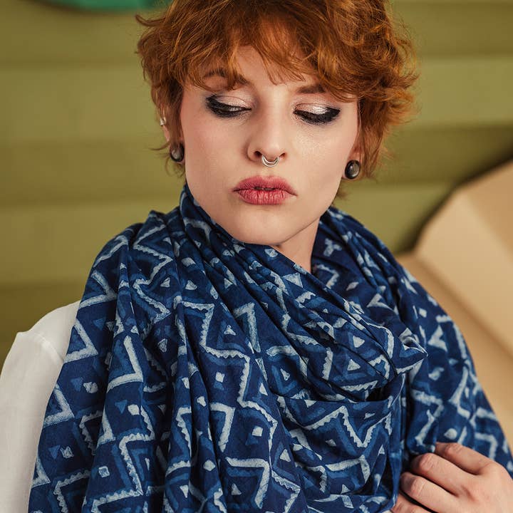 Lenço Indigo Marina por atacado de Handker Bandanas