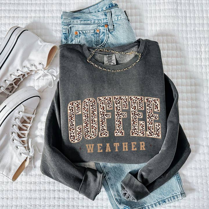 Verita Culture - Wholesale Graphic Sweatshirt - Women's - Coffee Season Fall Autumn Comfort Colors Sweatshirt1