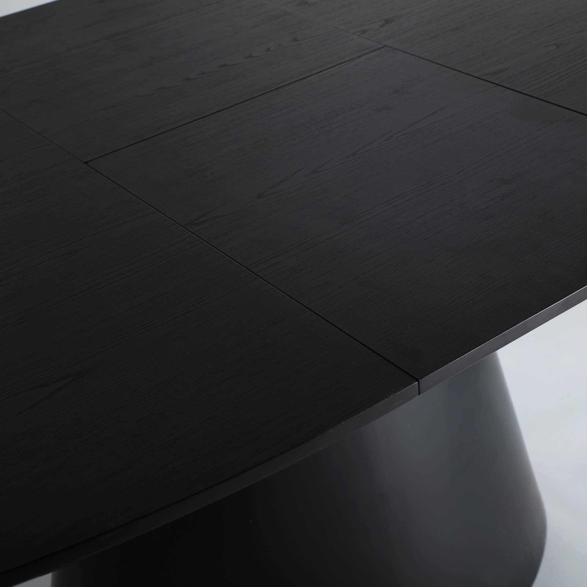 Kodu - Wholesale Side Table - Extendable melamine table in black color, 160x100x76cm3