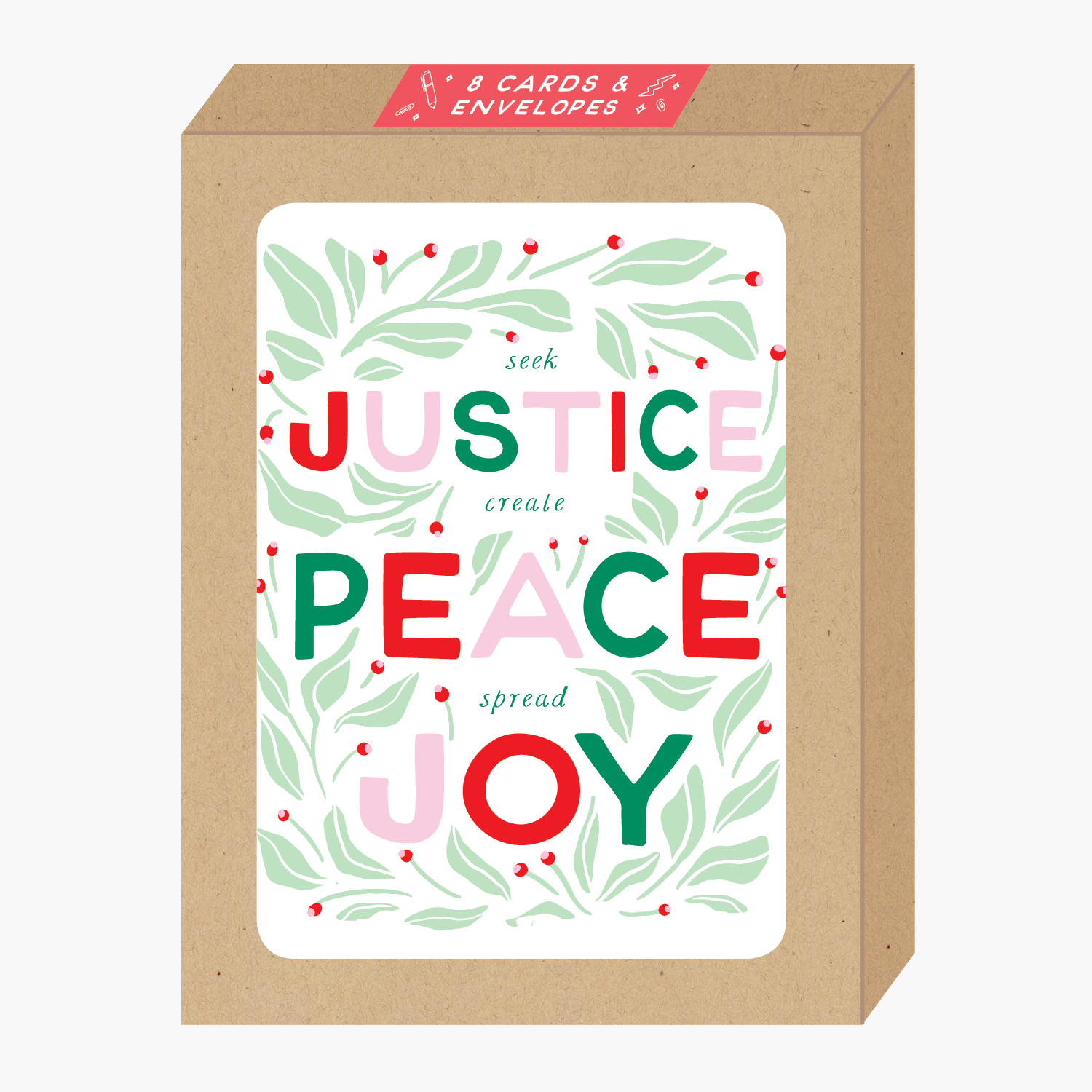 Party of One – postal de Natal por atacado – Cartão de Natal da Justiça1