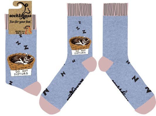 BLUE MARL Cat Socks - Cat-Nap for wholesale on Faire4