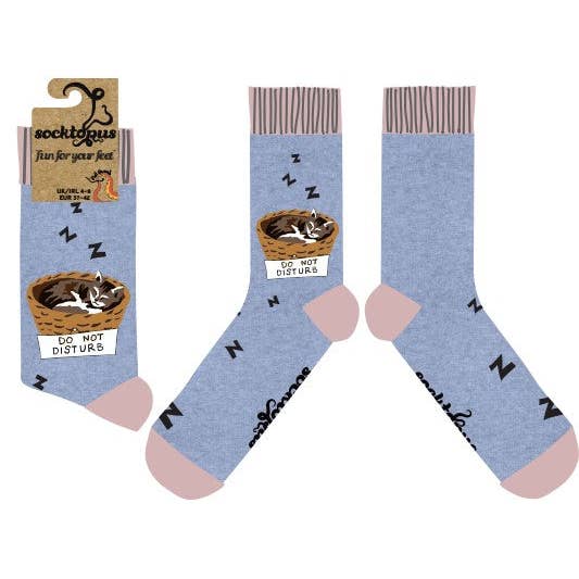 BLUE MARL Cat Socks - Cat-Nap for wholesale on Faire4
