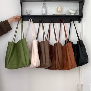 Artisan-Crafted Large Leather Tote Bag with Zipper – Rustico
