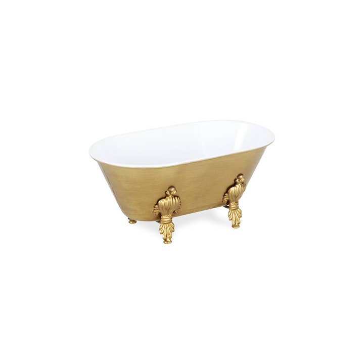 Cheungs Home Decor - Wholesale Bath Caddy - Lavande Metal Fleur-de-Lis Tub Decor - Gold4