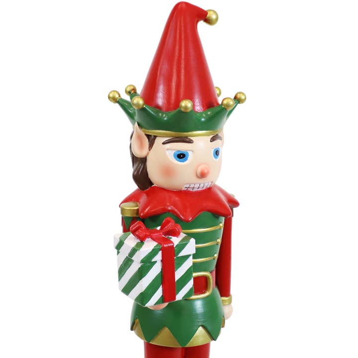 Sunnydaze Decor - Wholesale Holiday Nutcracker - Jingles the Christmas Elf Indoor Nutcracker Statue - 17 in