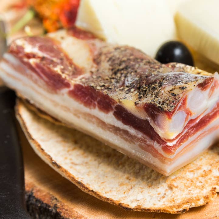 MeatCrafters Inc. - Wholesale Pork - Natural Cured Duroc Pork Guanciale Jowls: Italian-Style