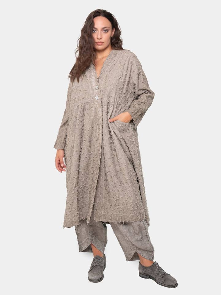 Manteau Kimono à Franges pour la vente par Baci & Amici Fashion - US Continental