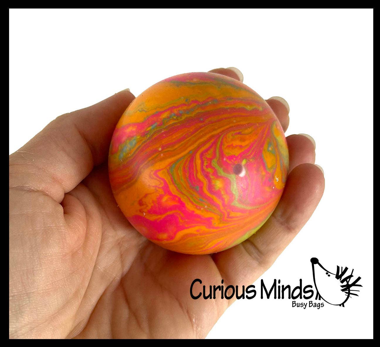 Curious Minds Toys - Wholesale Squishy Toy - Kids & Baby - 1 Marble Swirl Soft Doh Filled Stretch Ball - Ultra Squishy18