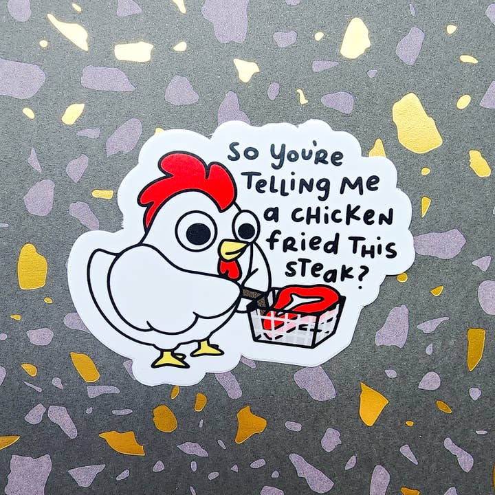 Toku Arts - Wholesale Sticker - Chicken Fried Steak Vinyl Sticker