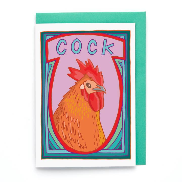 Cock Birthday Card | Funny Male Birthday Card for wholesale by You've Got Pen On Your Face