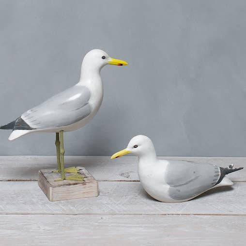 Aviologie - Wholesale Decorative Figurine - Mini Seagull - 3.5"H - Hand Carved Ornament1
