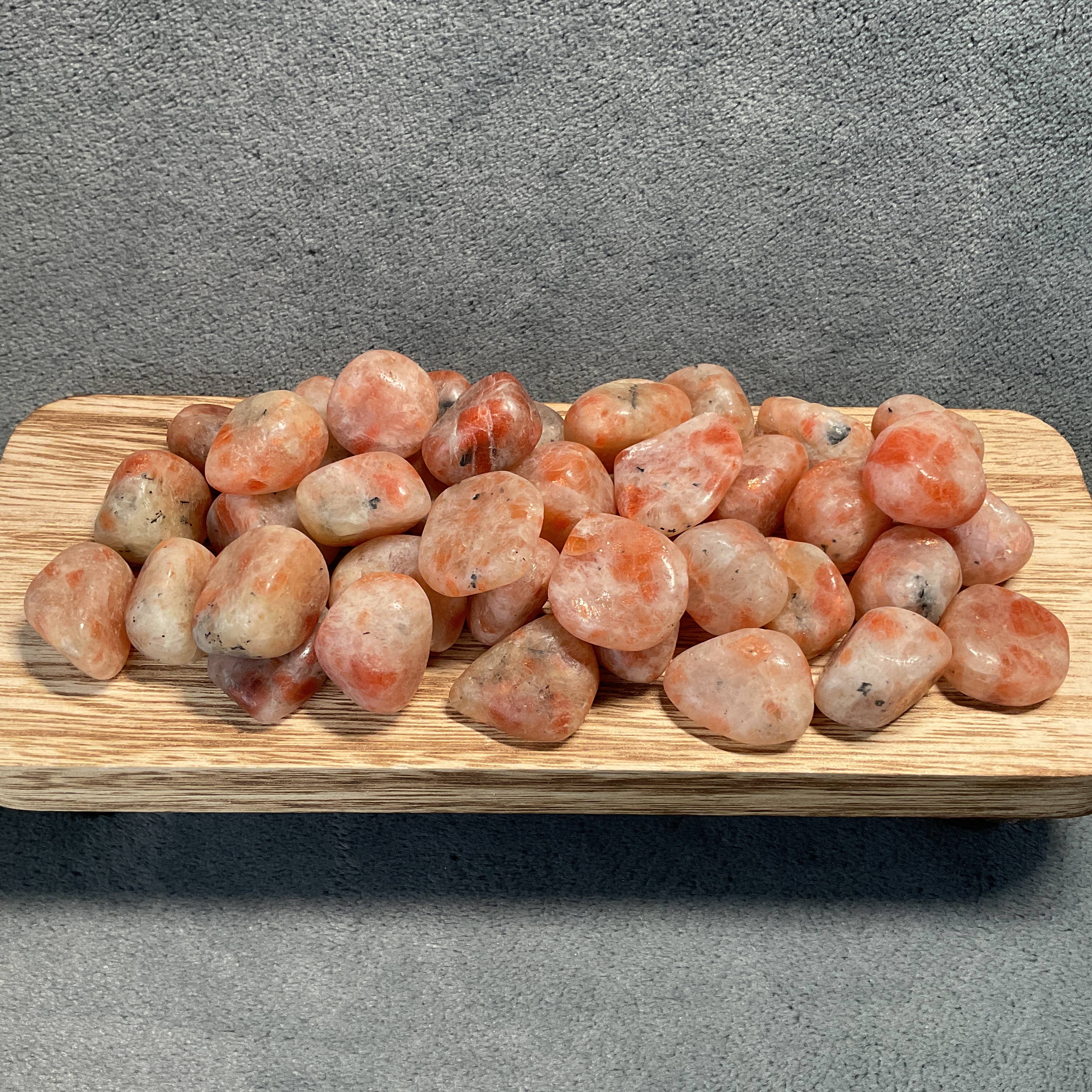 Rock Restock - Wholesale Spiritual Stone/Crystal - Sunstone Tumbled Stones - 1 lb1